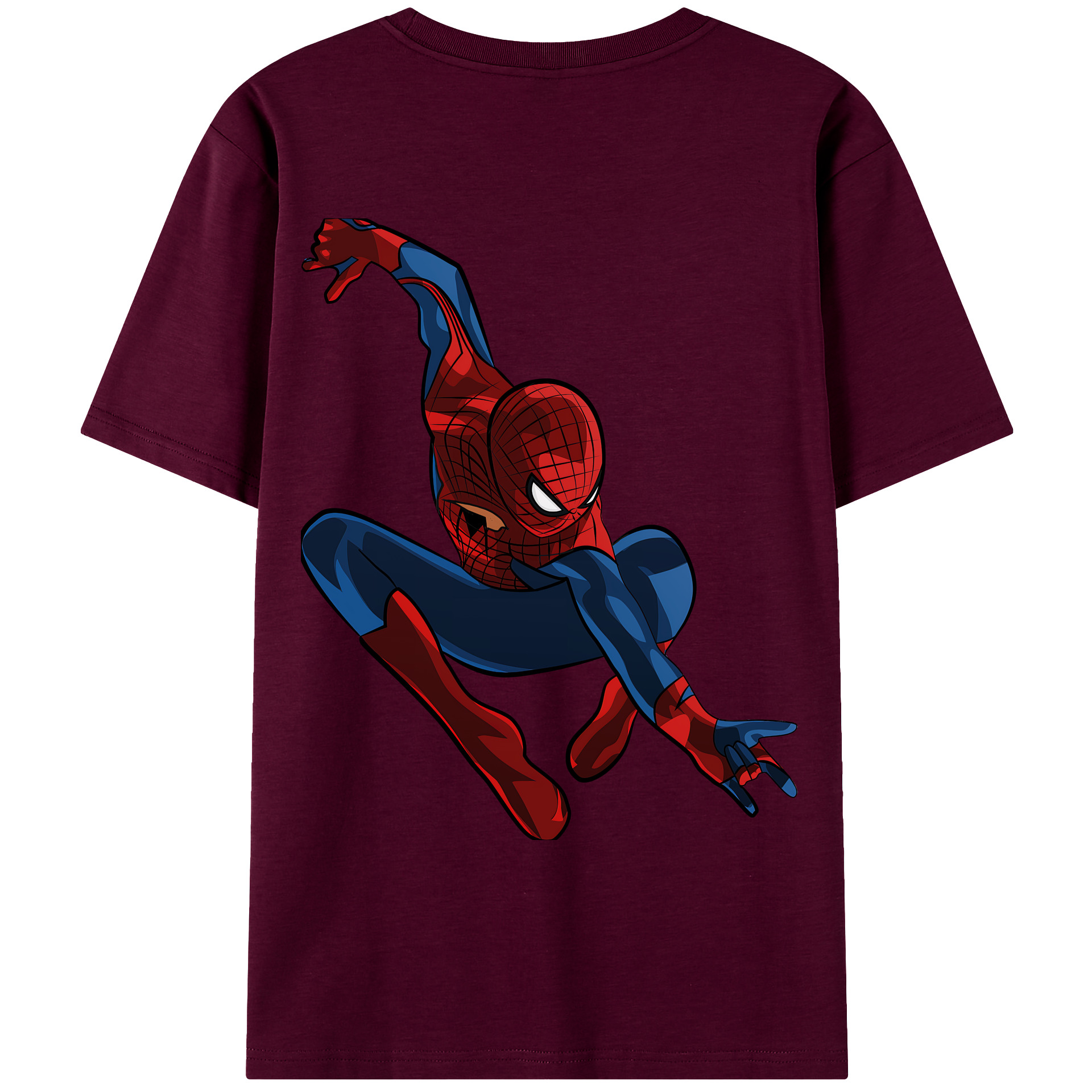 （画像用） Spider Man スパイダーマン レディース半袖Tシャツ(バックプリント)